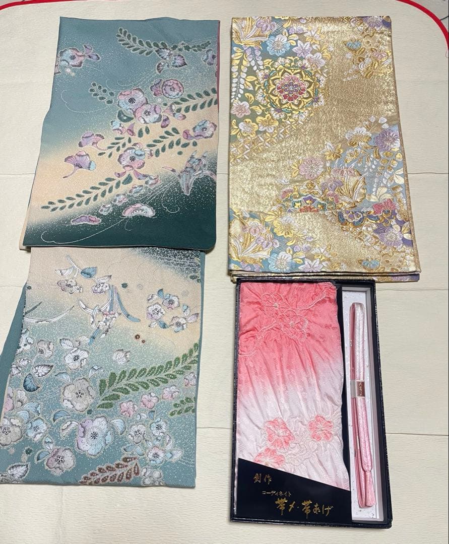訪問着フルセット　辻ヶ花　金彩　絞り　正絹