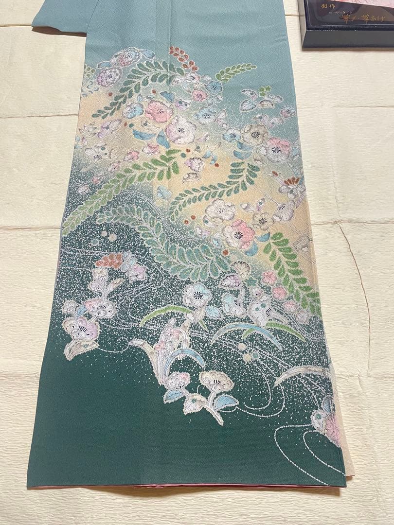 訪問着フルセット　辻ヶ花　金彩　絞り　正絹