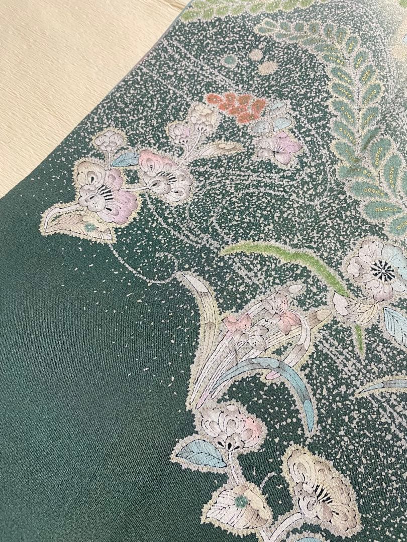 訪問着フルセット　辻ヶ花　金彩　絞り　正絹