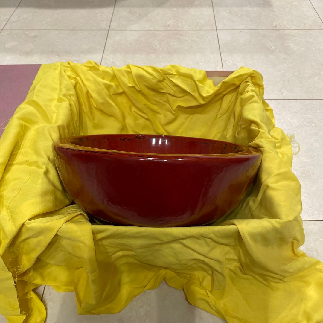 会津塗り　乾漆鉢　大型