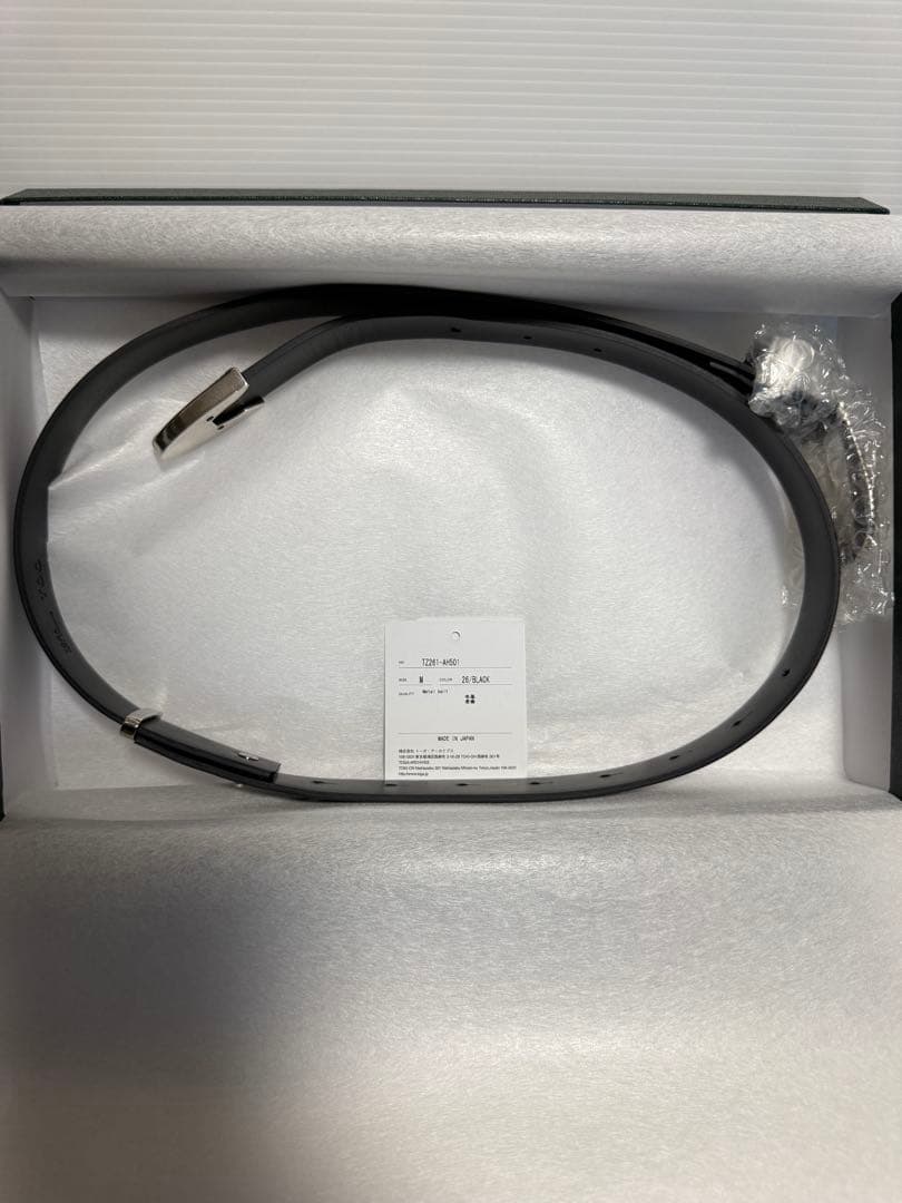 TOGA TOOメタルベルト 黒 Mサイズ