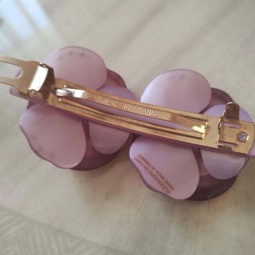 ②ー1 入手困難➠➠アレクサンドルドゥパリスワロフスキーパープル双子カメリア