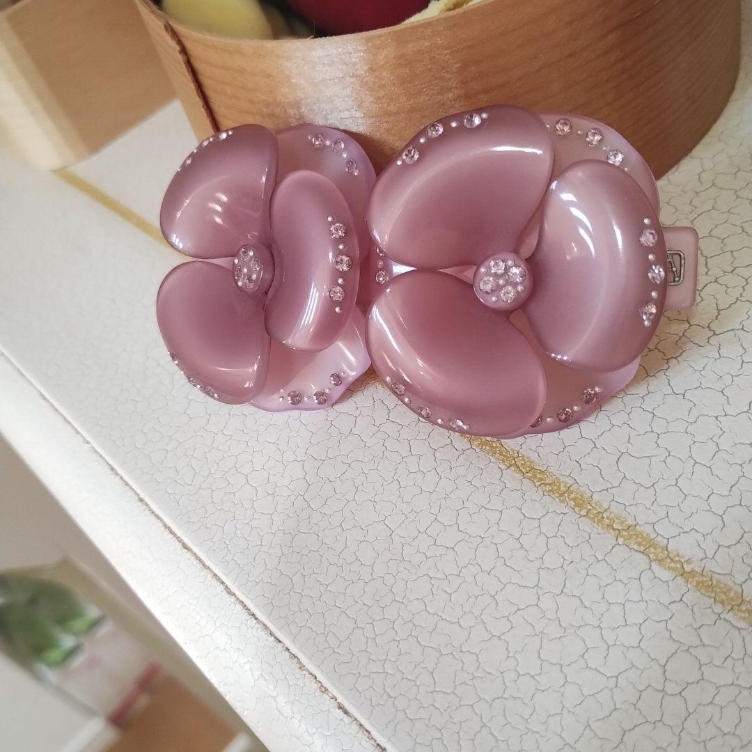 ②ー1 入手困難➠➠アレクサンドルドゥパリスワロフスキーパープル双子カメリア