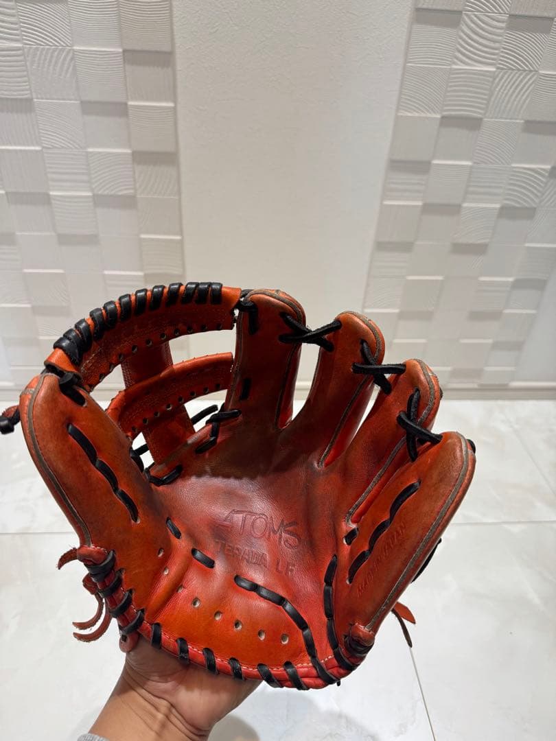 ATOM'S 硬式野球グローブ オレンジ