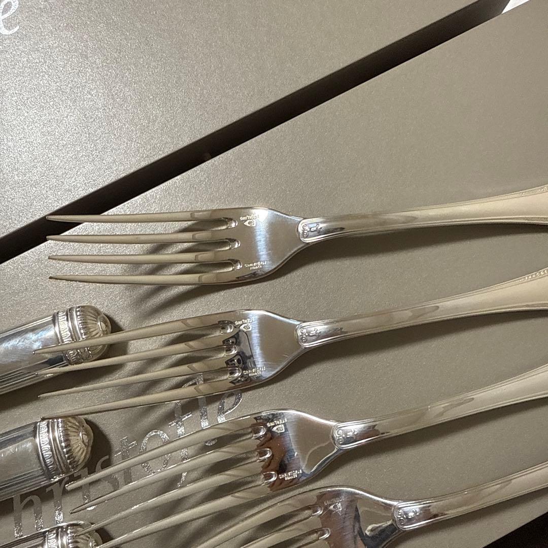 クリストフル スターリングシルバー マルメゾン テーブルサイズ 8点 フォーク