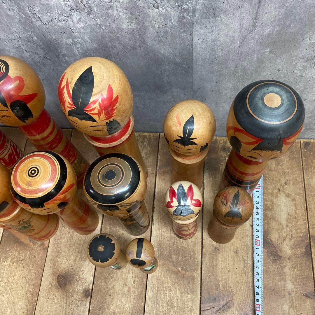 D-3 こけし 伝統工芸 民芸品 郷土玩具 # 鳴子こけし 弥治郎こけし 木製