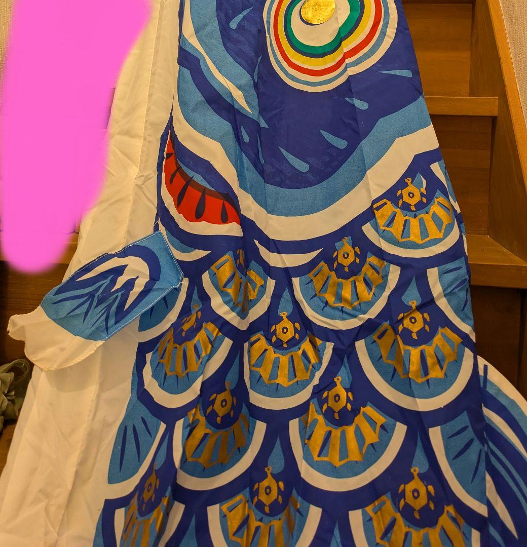 鯉のぼり　5m 黒 赤 青 大型　年代もの　昭和レトロ