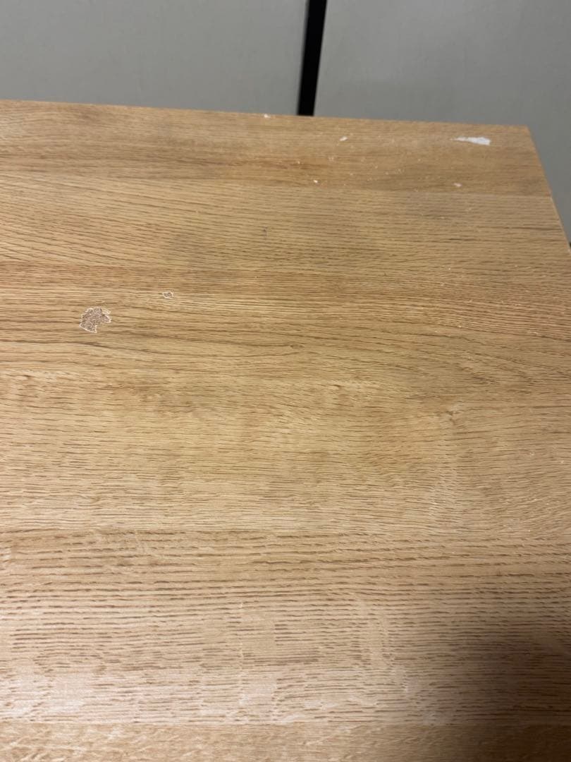 ニトリ　昇降リビングテーブル　リフティ　化粧シート剥がれあり