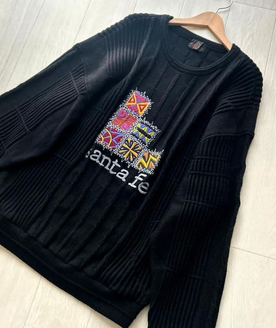 ★スーパーマン★ さん専用santa feサンタフェウール100%3Dニット刺繍