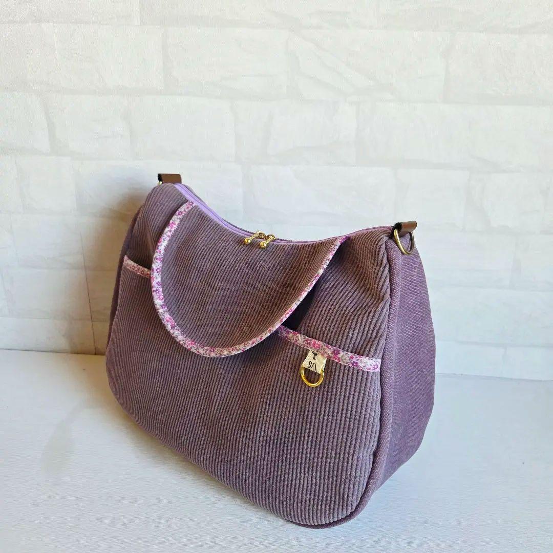 ミーコ&ターボ様　蓋付きショルダーバッグ　ハンドメイド