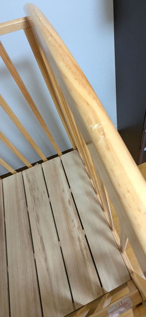 KATOJI ハイポジションベビーベッド アーチ ナチュラル 説明書付き