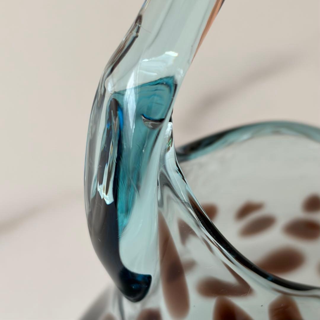 【Sghr スガハラガラス】サック＊サイレントムーン・手作りガラス製花瓶（美品）