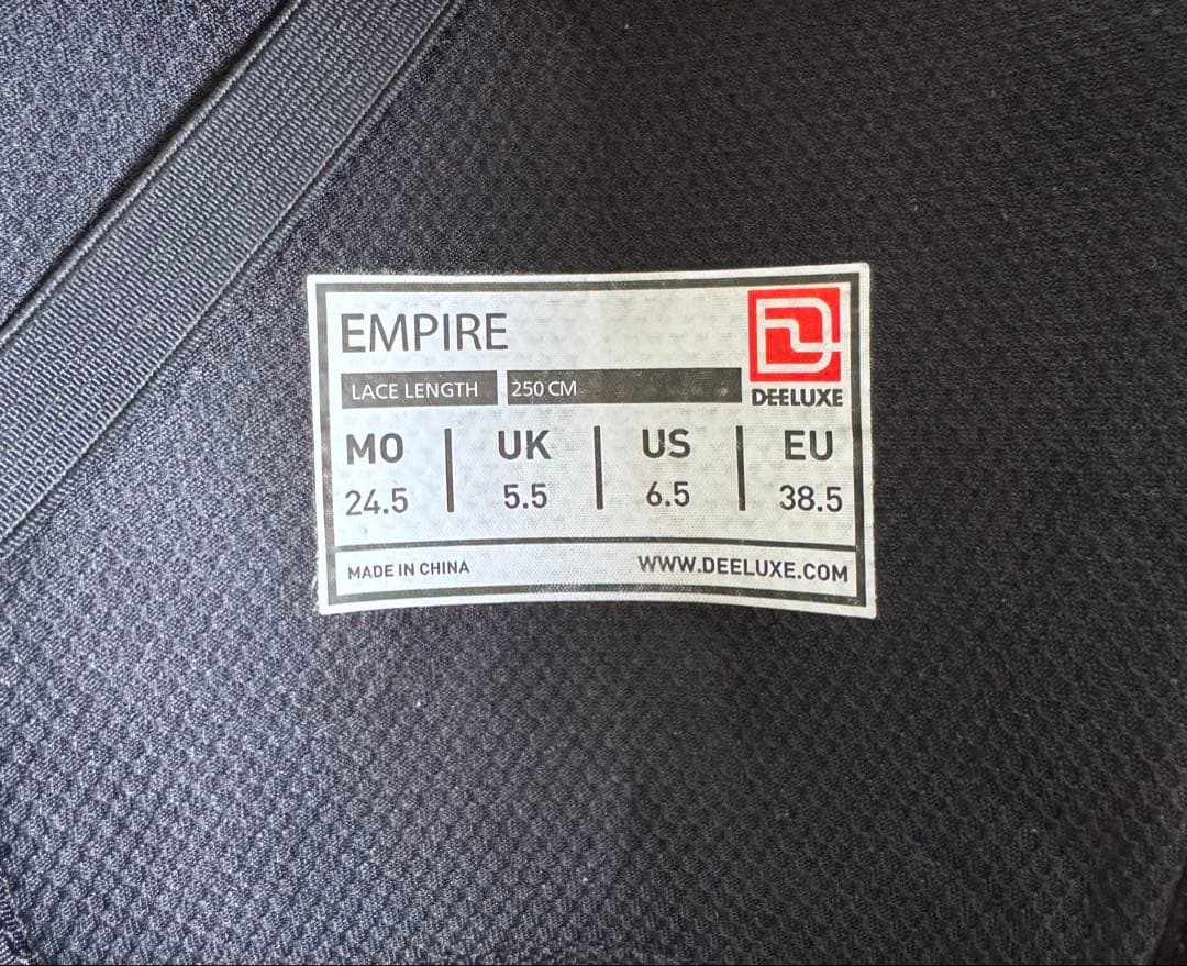 DEELUXE EMPIREスノーボードブーツ ブラック 24.5cm