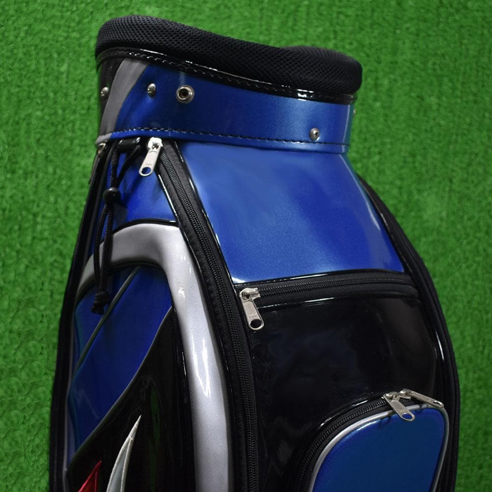 KASCO/キャスコ ゴルフ キャディバッグ【ブルー/ブラック/シルバー】美品！