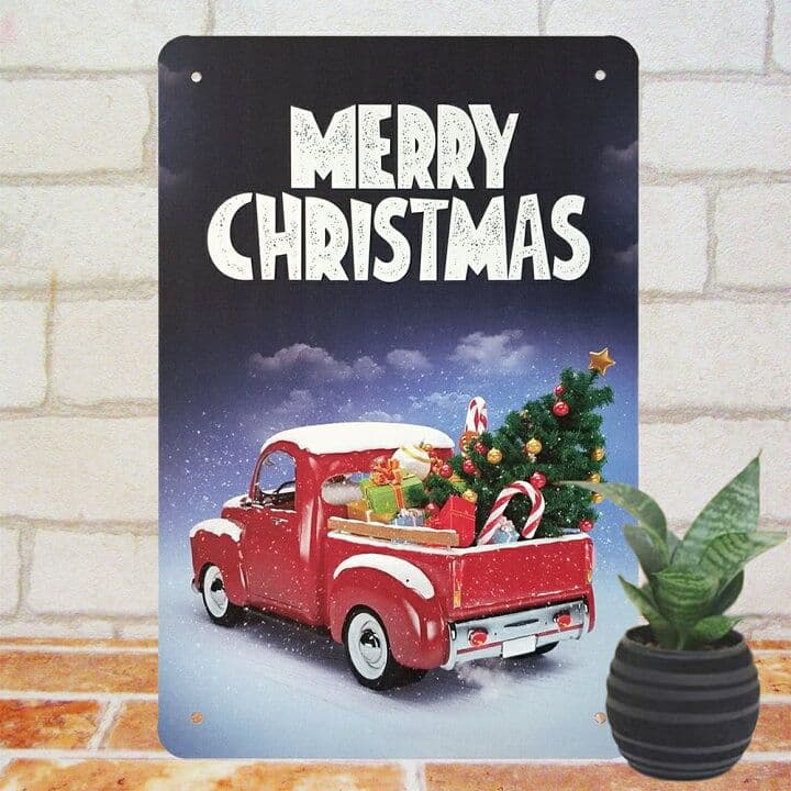 デザイン看板A4】クリスマスツリーh2★絵アートパネル可愛いかわいい雑貨