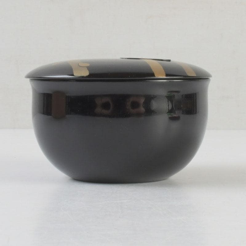 茶道具　輪島塗　岡本陽斉作　螺鈿装飾　春秋棗　共箱　V　9249