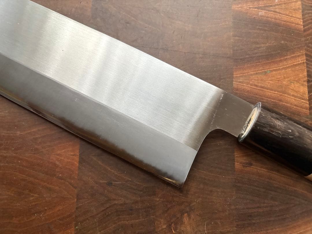 堺打刃物　薄口　中華包丁　210mm 7寸　白鋼　包丁　和包丁　未使用　菜切