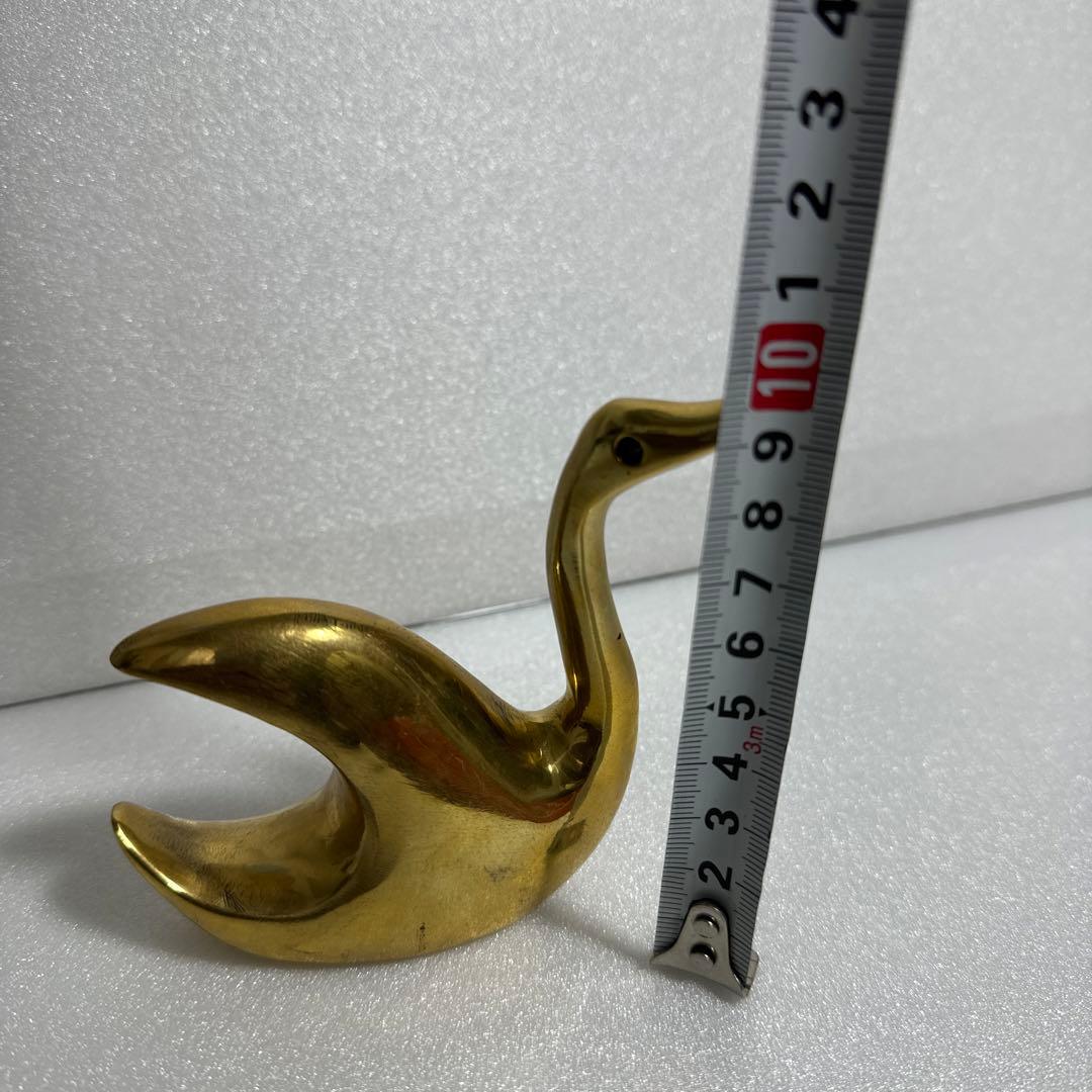 金のアヒル - 真鍮素材の特別なアート