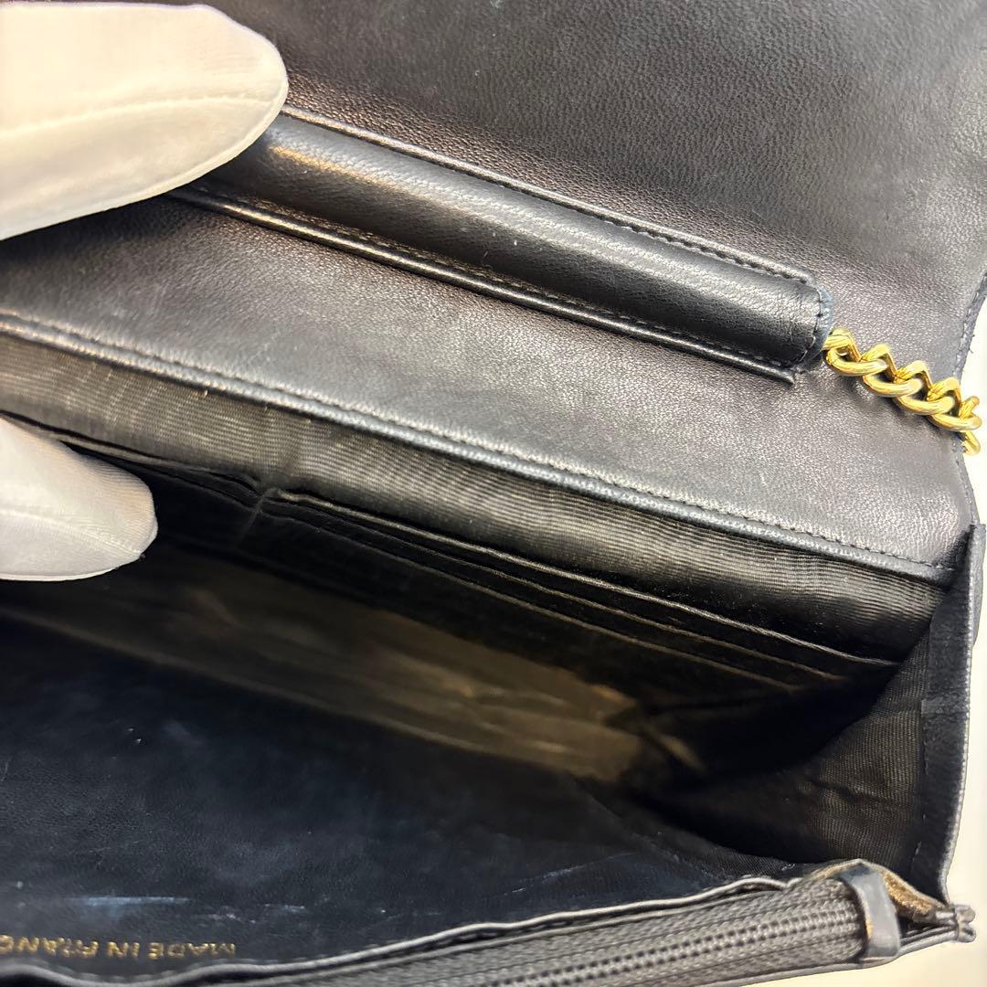 美品　シャネル　チェーンウォレット