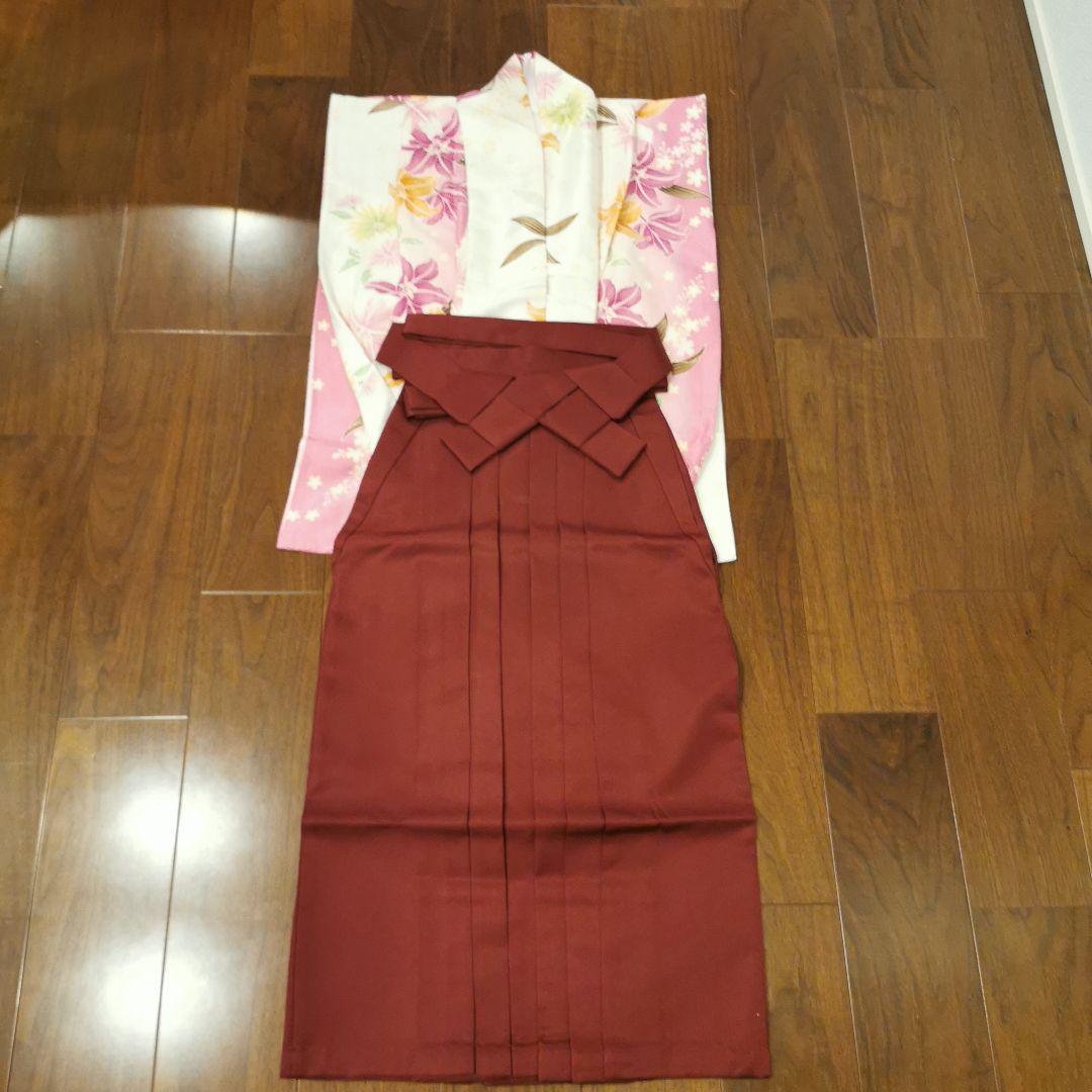小学生卒業式　袴4点セット　女の子　サイズ150～160　ピンク