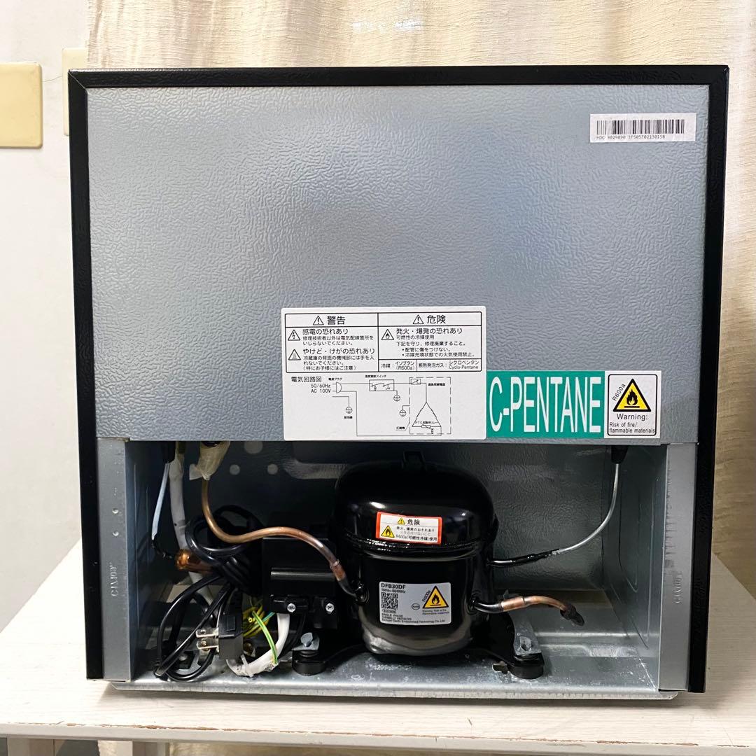 ワンルームや寝室におすすめ！ブラックでカッコいい！1ドア冷蔵庫46L