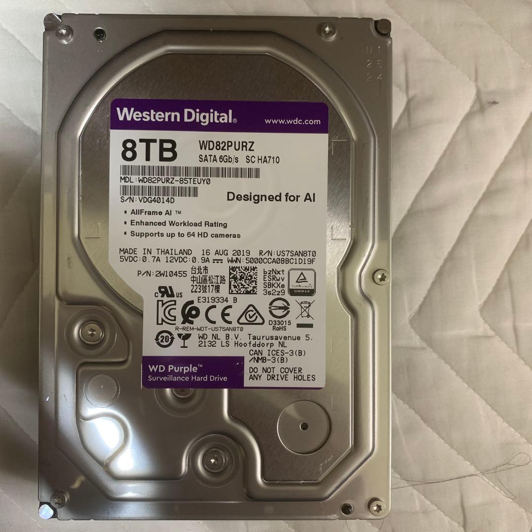 HDD 8TB + 6TB 2台セット 動作確認済み 1台ジャンク扱い