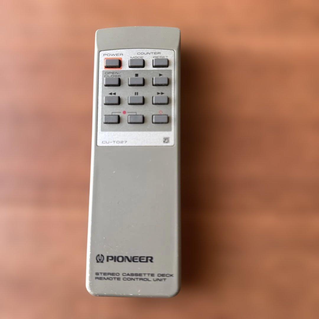 【動作品】Pioneer T-D7 パイオニア カセットデッキ リモコン付き