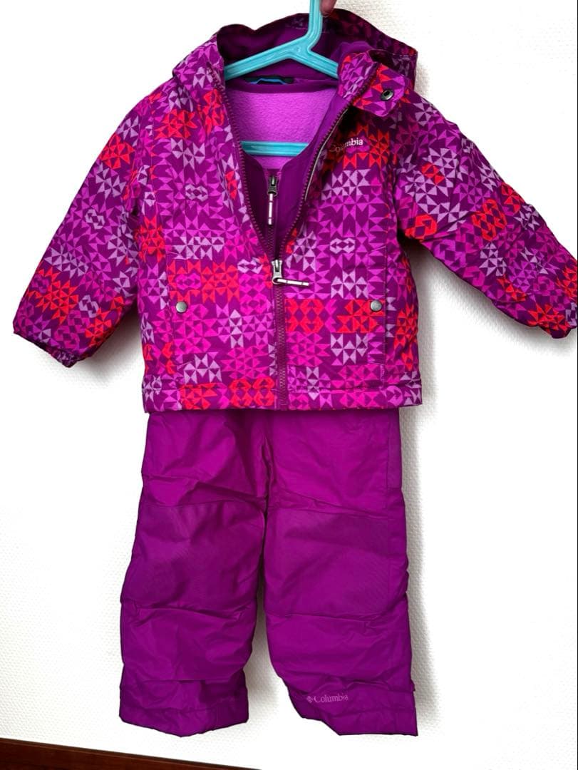 【美品】Columbia　スノーウェア（上下） 90cm-110cm