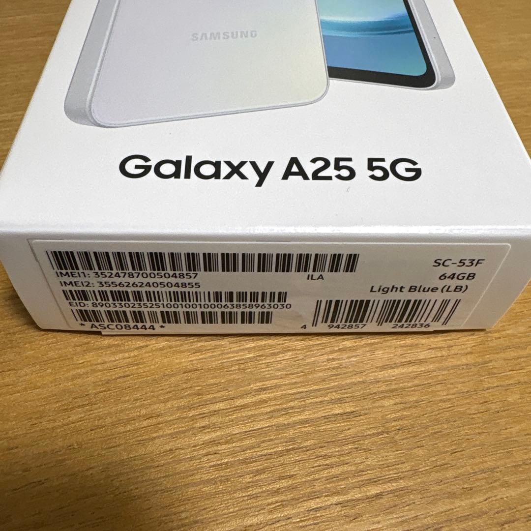 Samsung Galaxy A25 5G SC-53F 64GB ライトブルー