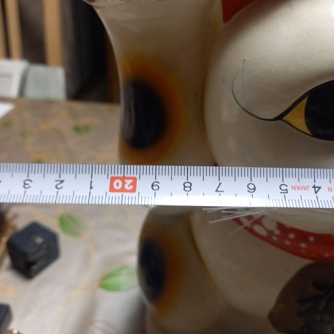 招き猫 約34cm 常滑の、金運上昇猫の置物