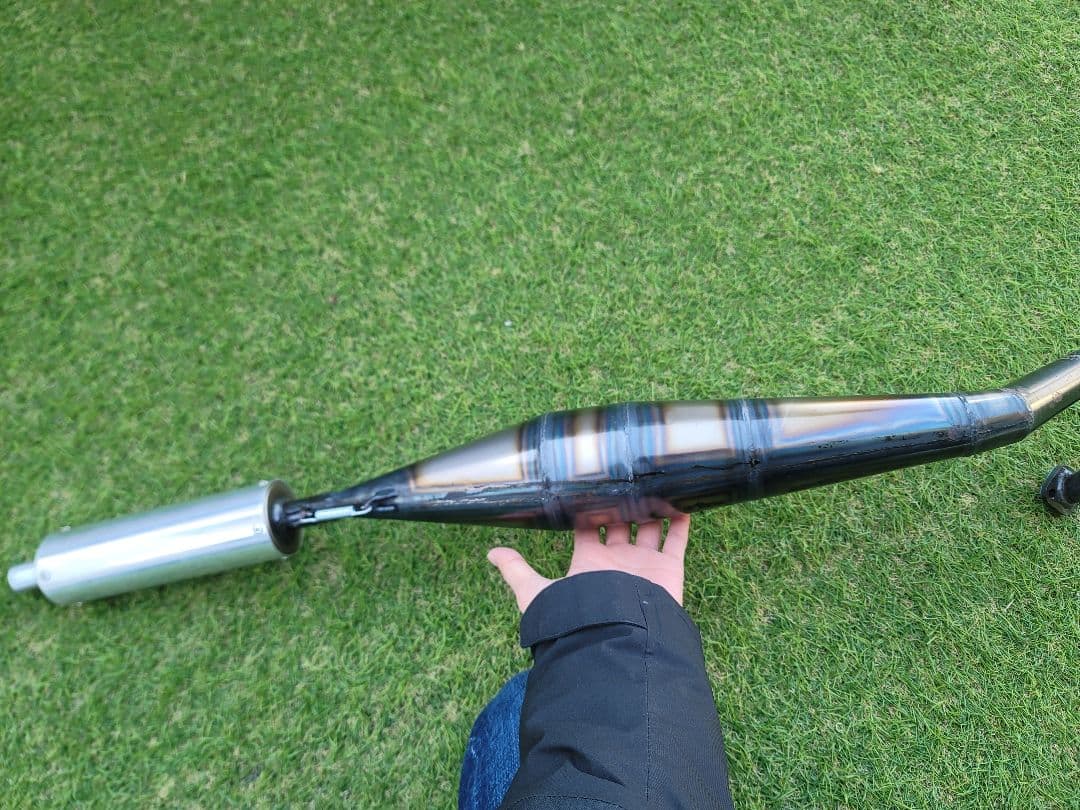 スズキ レッツ2 ZZ ストレートチャンバー マフラー rb-works