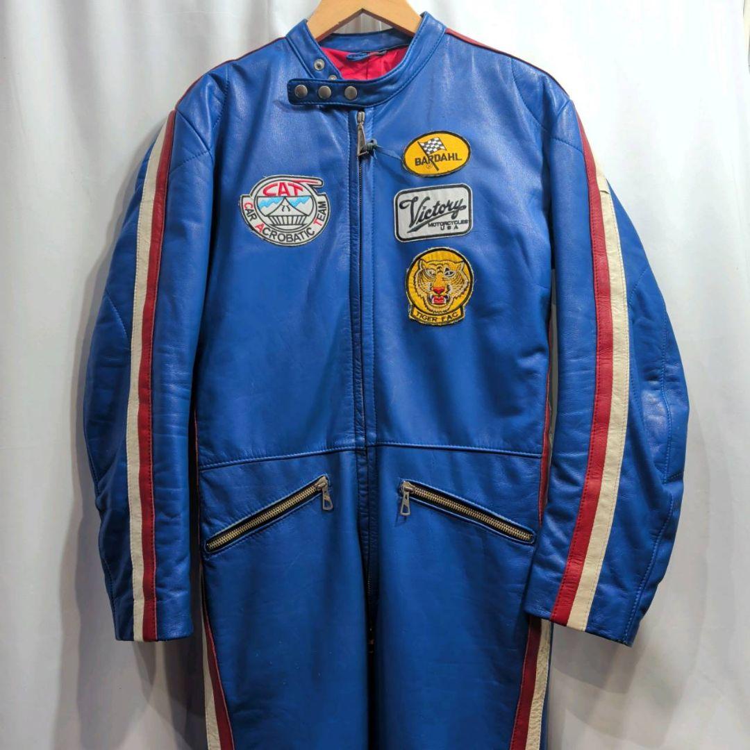 Vintage KOMBI コンビ レザー レーシングスーツ L相当 本革