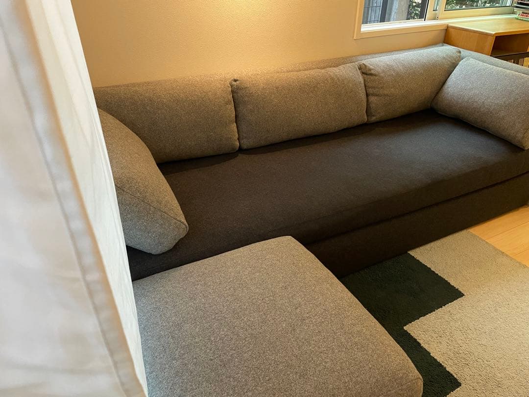 HAY/ヘイ　HACKNEY/ハックニー　3人掛けソファ　グレー系　ファブリック