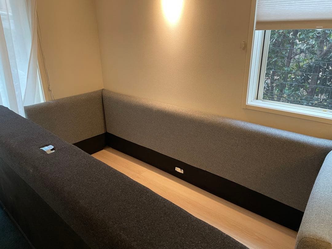 HAY/ヘイ　HACKNEY/ハックニー　3人掛けソファ　グレー系　ファブリック