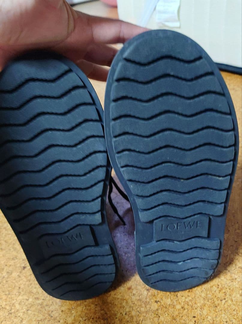 ロエベ　ハイカットレザーブーツ