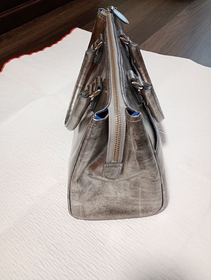 菱屋カレンブロッソバッグ/琳派シルバーシリーズ/いぶし銀