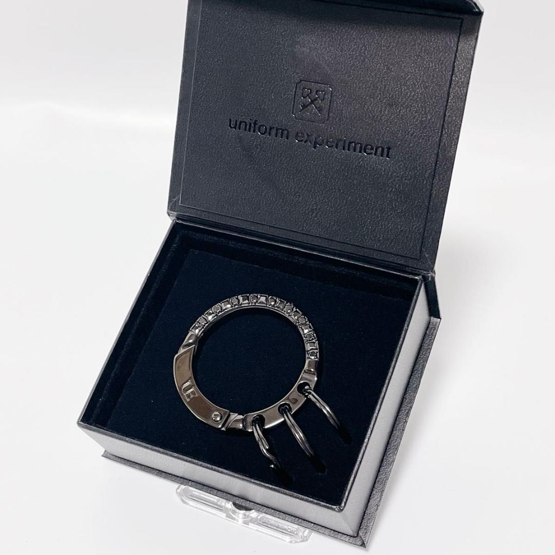 ユニフォームエクスペリメント サークルジルコニアカラビナ ブラック 黒 未使用