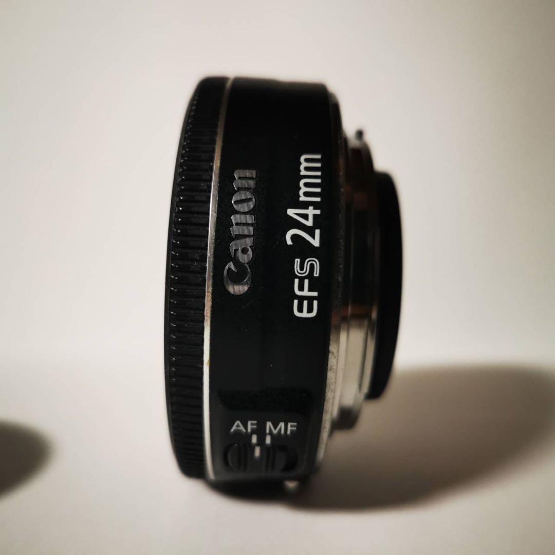 Canon EF-S 24mm レンズ 中古 前後キャップ付き