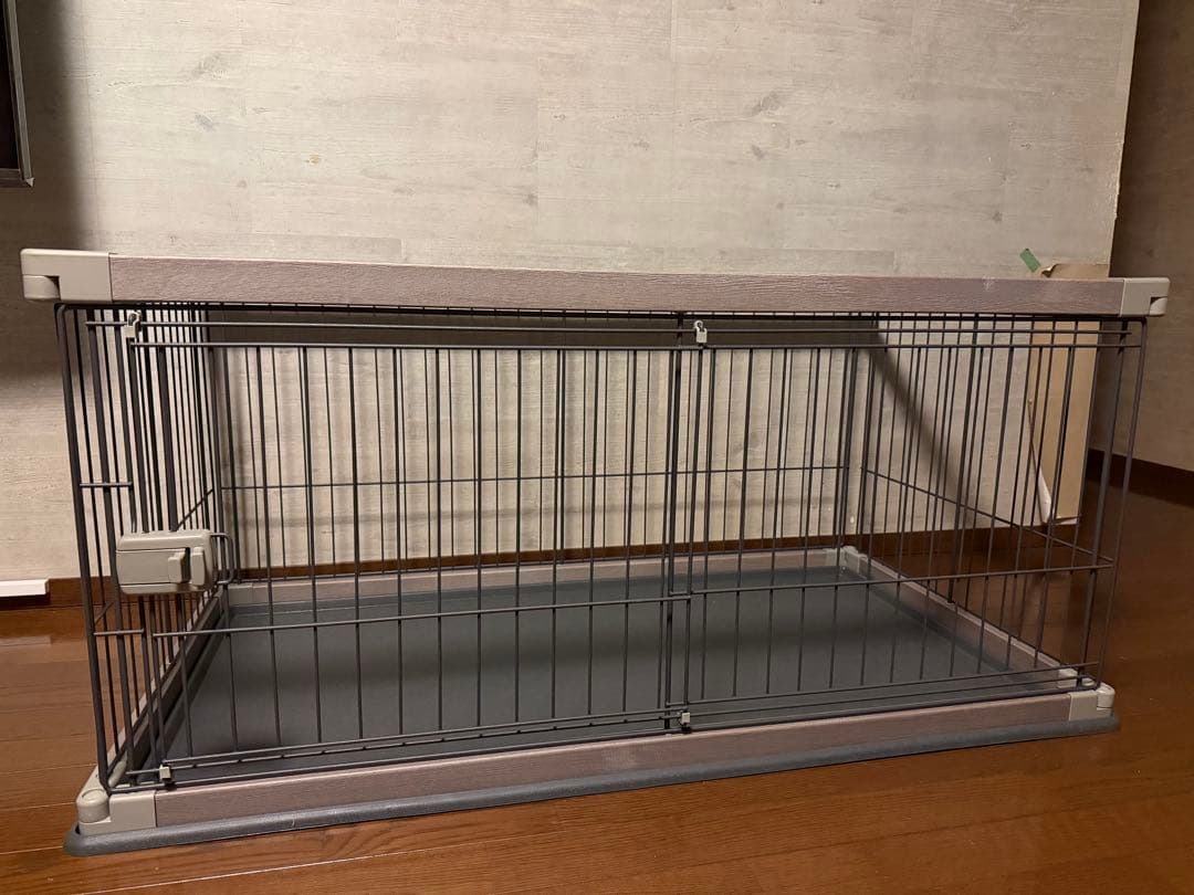 超美品　アイリスオーヤマ　犬用ケージ サークル　アッシュグレー 120cm