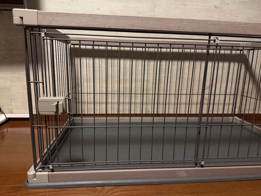 超美品　アイリスオーヤマ　犬用ケージ サークル　アッシュグレー 120cm