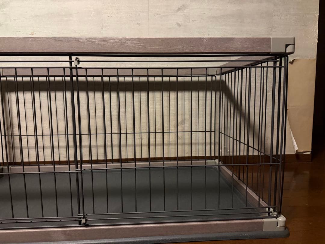 超美品　アイリスオーヤマ　犬用ケージ サークル　アッシュグレー 120cm