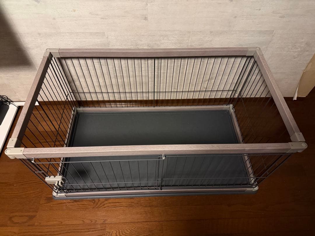 超美品　アイリスオーヤマ　犬用ケージ サークル　アッシュグレー 120cm