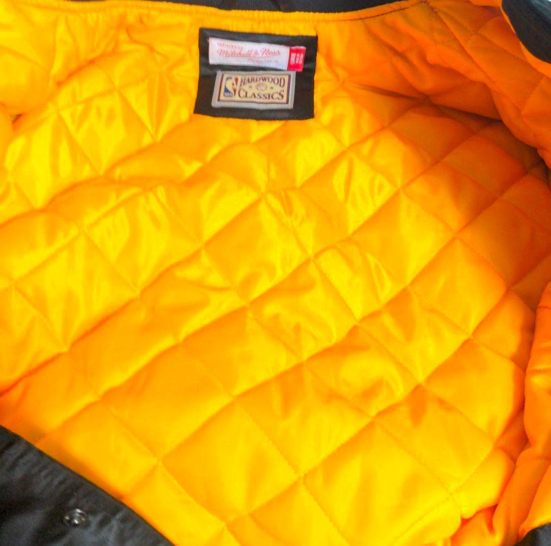 cq37 美品 NBA LAKERS スタジャン 黒 メンズ3Lサイズ相当