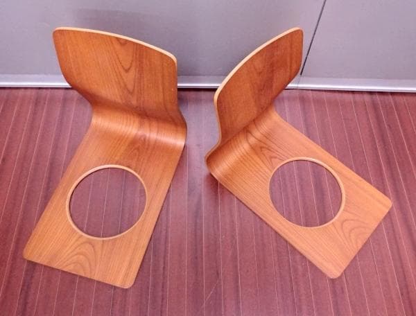 天童木工 座椅子 2脚セット●Tendo 曲木