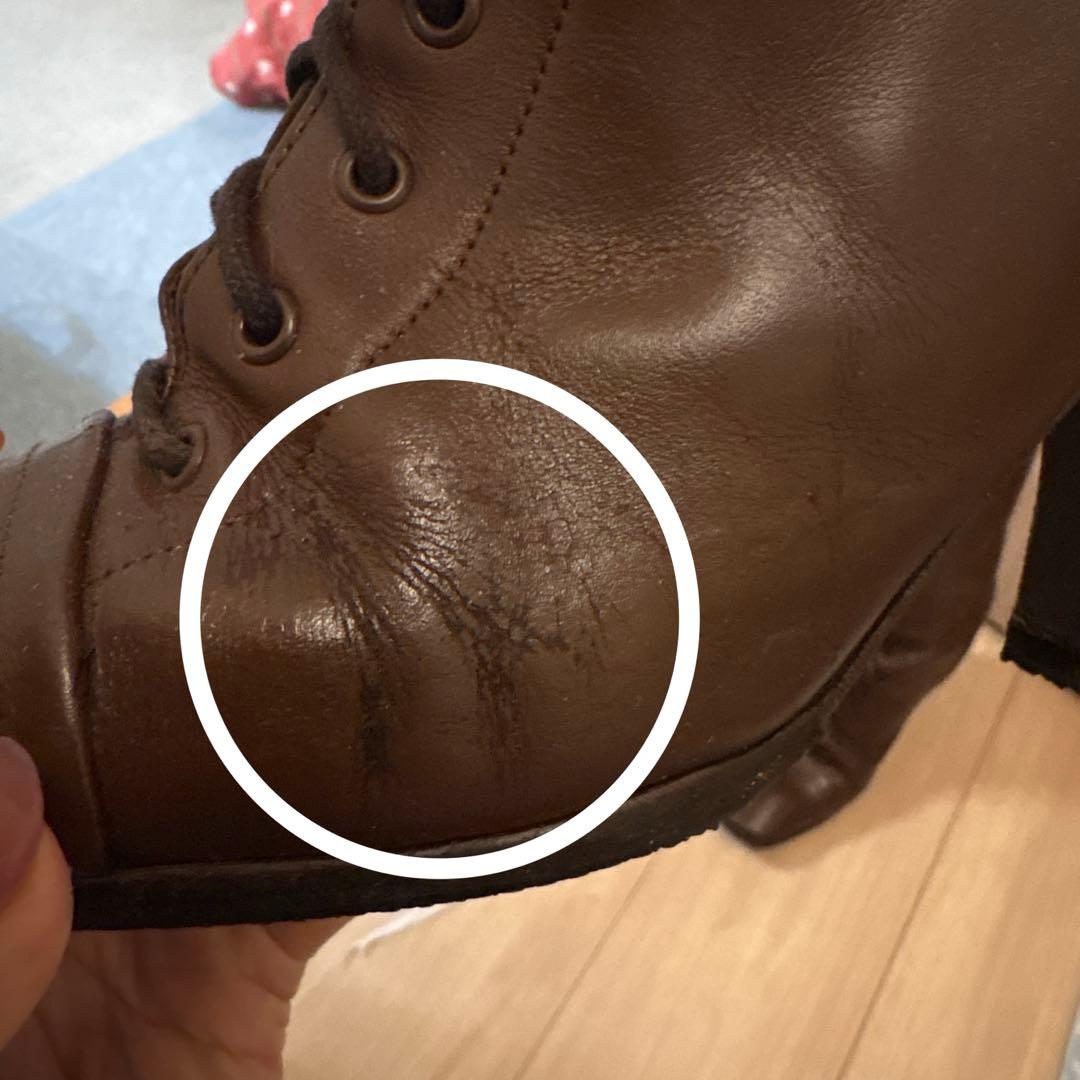 PRADA編み上げブーツ！36ブラウン