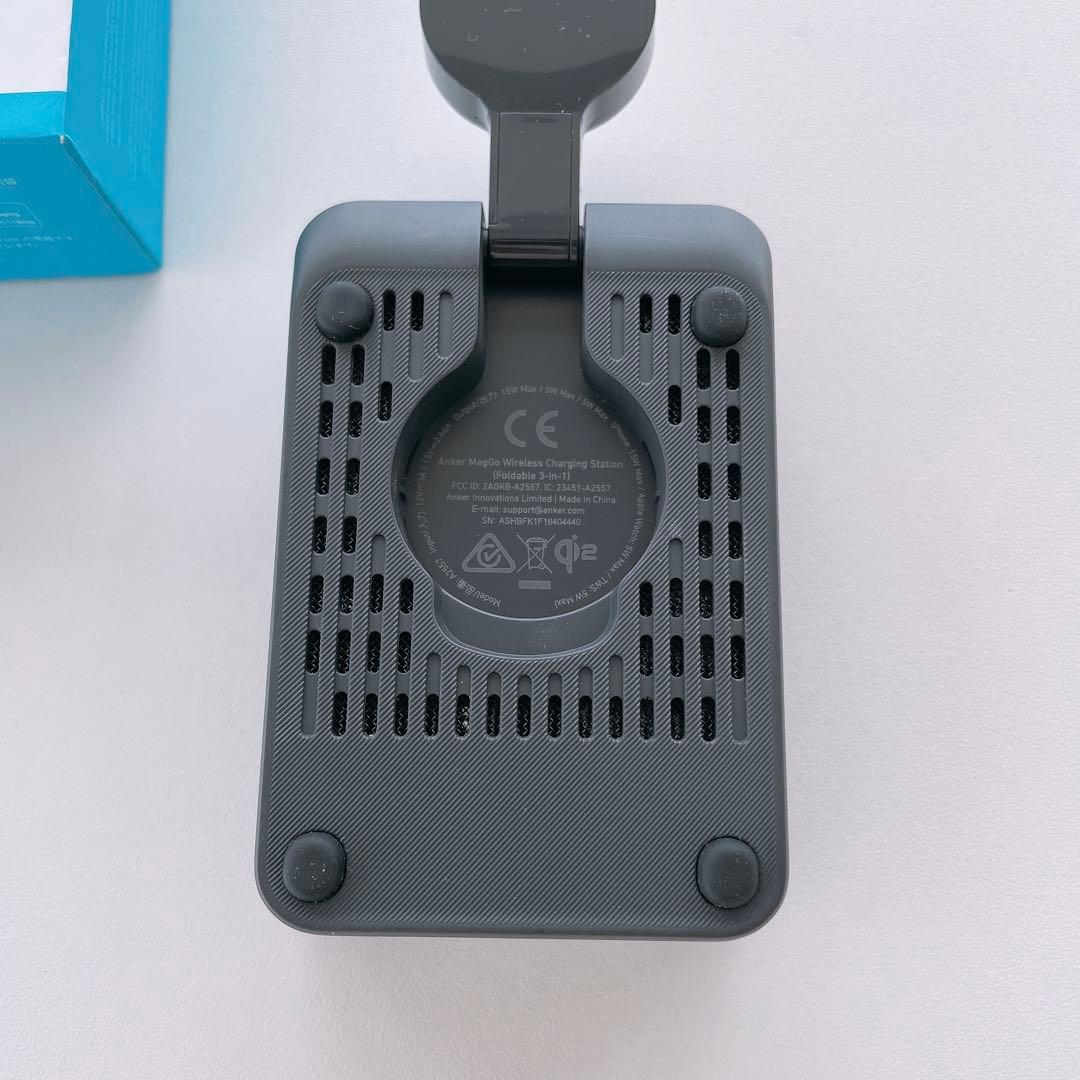 【Anker】新品未使用★アンカーマグゴー3in1折りたたみ式ワイヤレス充電