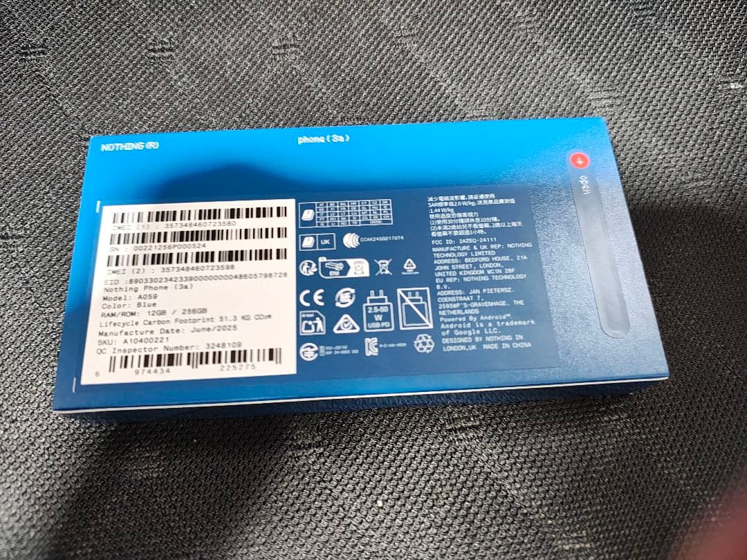 スマートフォン本体 Nothing Phone 3a 256GB