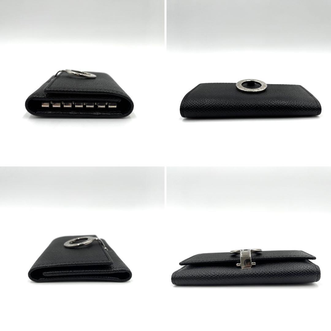 【未使用保管品】ブルガリ ビーゼロワン 6連 キーケース ロゴクリップ レザー