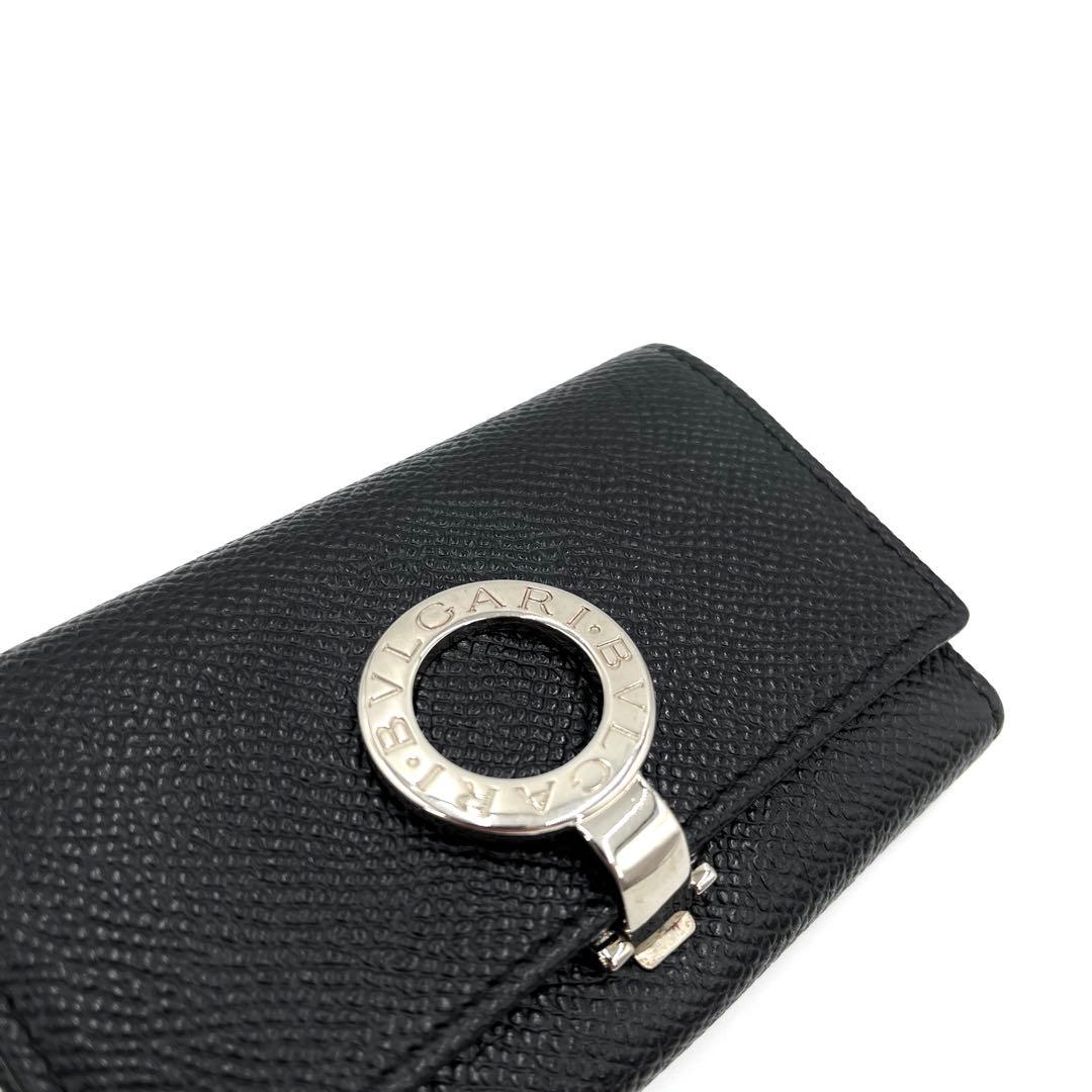 【未使用保管品】ブルガリ ビーゼロワン 6連 キーケース ロゴクリップ レザー