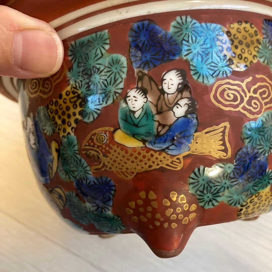 九谷焼　木米 植木鉢3個セット